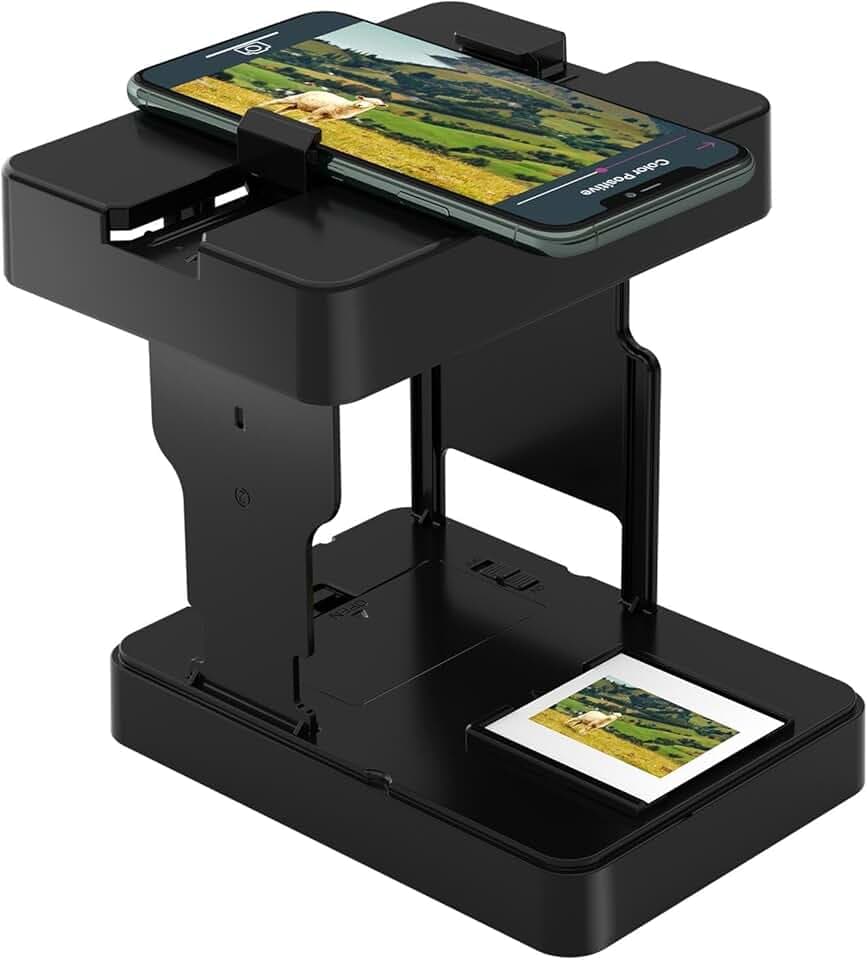 DigitConvert Visualizzatore diapositive Mobile Film Scanner 35mm, Scanner slide converte diapositive e negativi da 35 mm in foto digitali utilizzando il tuo smartphone