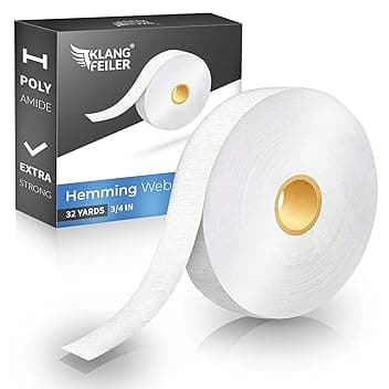 Klangfeiler® Nastro termoadesivo - Orlo termoadesivo - 30 metri- 20mm - adesivo - termoadesivi per tessuti - Non è Necessario Cucire-Nastro