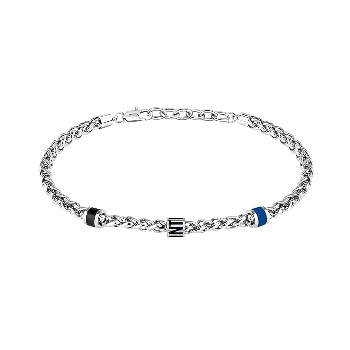 Clondo Bracciale Uomo Donna Inter in Acciaio – Collezione Ufficiale Calcio – Accessorio Elegante e Sportivo con Logo – Idea Regalo per Tifosi – Vari Modelli Disponibili