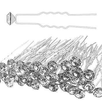 PLABBDPL PLABBDPL 30 Pezzi Forcine Capelli, Accessori Punti Luce di strass per donna, mollette Matrimonio Nuziale Copricapo Fermagli di Cristalli