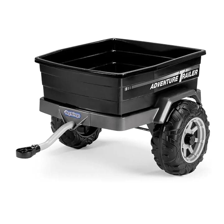 PEG Adventure Trailer Rimorchio per Fuoristrada Elettrici Gaucho e Polaris, Capacità di Carico 30 kg, Ruote Tassellate, Età 2+ Anni