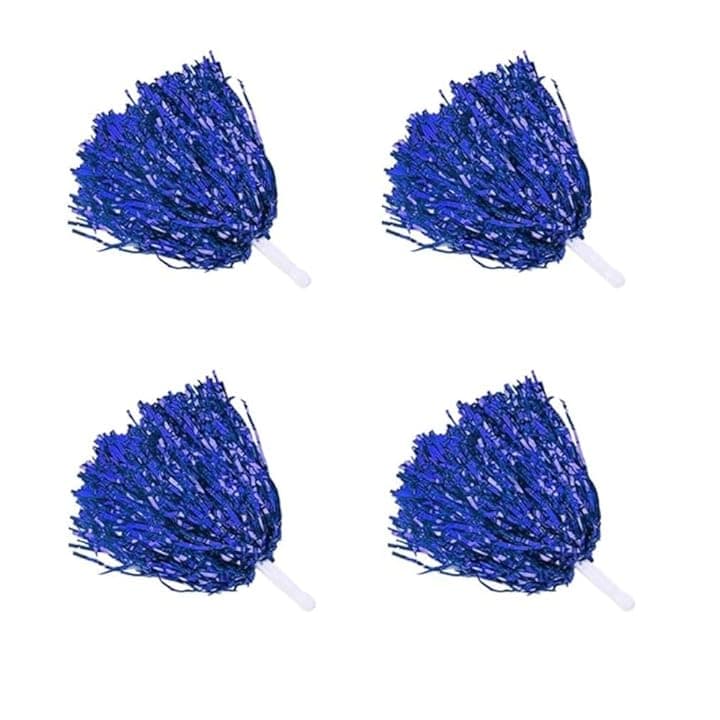 Pon Pon Cheerleader Blu, 4 Cheerleading Pom Pom,pompon da cheerleader,Cheerleader Professionali,per lo sport,per feste di danza, sport,competizione,mente