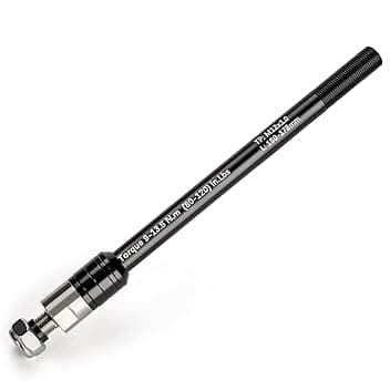 Asse passante da 12 mm per rimorchi da bicicletta – Adattatore per asse posteriore con filettatura M12 x 1,0 per gancio di traino, compatibile con MTB, bici da corsa e gravel bike (nero)