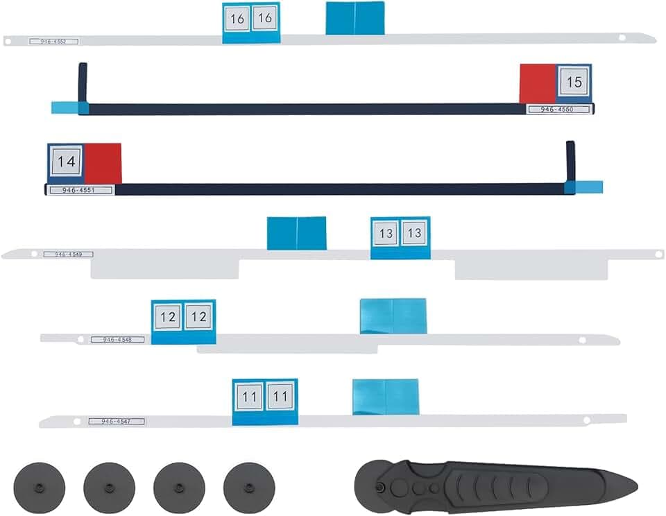 Strisce adesive di Ricambio per Schermo LCD, Kit di Riparazione Professionale Compatibile con iMac 27" A1419 Retina 2012-2015 (con Strumento di Apertura)