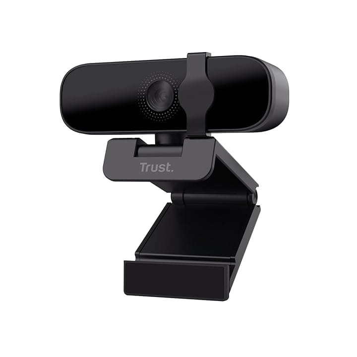 Trust Tanor 1080p Webcam PC con Microfono, Web Camera PC USB con Filtro Privacy, Fuoco Fisso 30 FPS, Plastica Riciclata 85%, Videocamera Full HD per Laptop Desktop Mac Windows Skype Zoom Teams