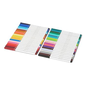 Amazon Basics, Confezione da 40 pennarelli lavabili a punta maxi, colori assortiti