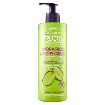 Garnier Fructis Trattamento Definizione Senza Risciacquo, Per Capelli da Mossi a Ricci, Anti-Crespo, Per una Chioma Morbida e Luminosa, Hydra Ricci, 400 ml