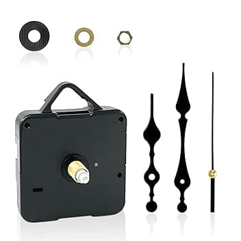 Meccanismo Orologio da Parete, Set Completo di Lancette per DIY, Facile Installazione