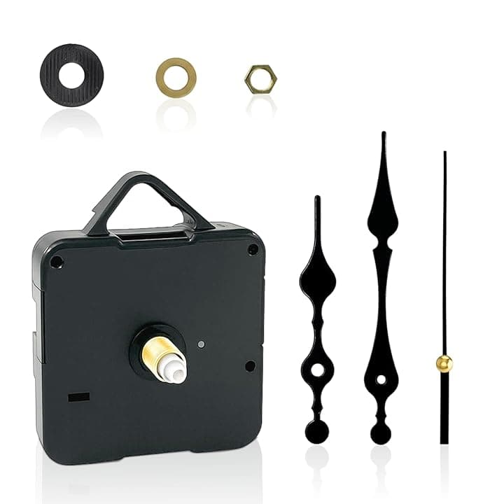 Meccanismo Orologio da Parete, Set Completo di Lancette per DIY, Facile Installazione
