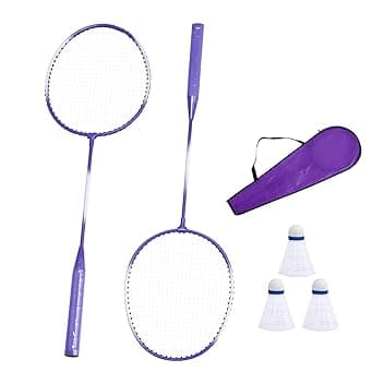 Racchetta da badminton, set di racchette da badminton, set di racchette da badminton portatili per adulti, gioco di badminton per interni, attrezzatura sportiva per attività ricreative in