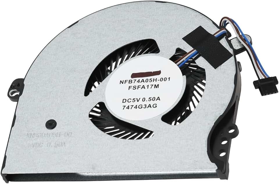 Ventola di Raffreddamento CPU per Laptop A 4 Pin 927918-001 NFB80A05H-003 Compatibile con HP Pavilion 14-BP 14-BK 15-CK 15-CC