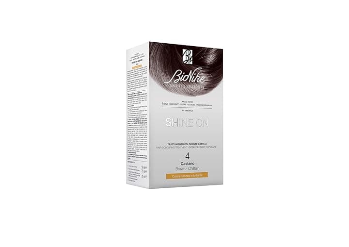 Bionike Shine On - Trattamento Colorante Capelli, Kit Tinta per Cute Sensibile Senza Ammoniaca, Azione Nutriente e Protettiva, Dona un Colore Naturale e Brillante, Copre i Capelli Bianchi