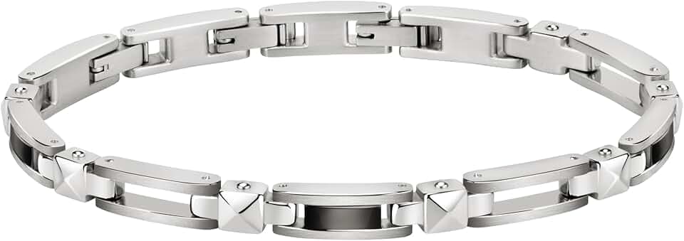Morellato Bracciale da uomo, Collezione Cross, in Acciaio, Idee Regalo Uomo, Bracciale Uomo di Marca - SKR57