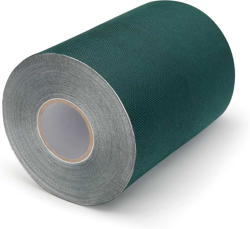 QILIMA Nastro di Giunzione per Erba Artificiale, 15CM x 15M Autoadesivo del Nastro Erboso Fissaggio del Nastro Sintetico per Cuciture per Prati per Collegare 2Pz di Moquette in Erba Finta