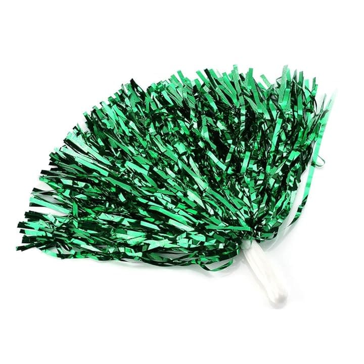 Srliya 7 Colori 6 Pezzi PON PON da Cheerleader Accessori da Ballo per Feste Pompon Sportivi Cheer (Verde)