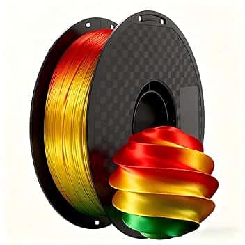 Filamento per stampante 3D PLA di seta da 200 g, materiale per modellazione gradiente, 1,75 mm, filamento di stampa ad alta velocità, maggiore resistenza, per stelle sensoriali e fidget star