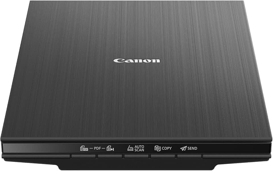 Canon LiDE 400 Scanner Documenti e Fotografico Piano (Nero) - Design Salvaspazio, Porta USB Type-C, Facile da Usare - Ideale per la Casa o l'Ufficio