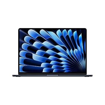 Apple Portatile MacBook Air 15'' con chip M4 (2025): progettato per Apple Intelligence, display Liquid Retina da 15,3'', 16GB di memoria unificata, 512GB di archiviazione SSD, Touch ID; Mezzanotte