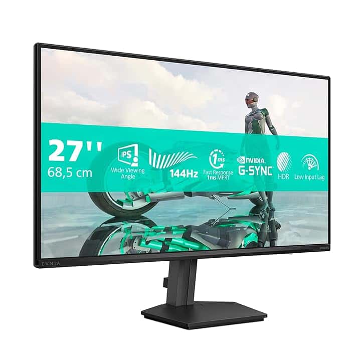 Philips Gaming Monitor 27M2N3200NF 27 pollici, , 1920x1080, FHD, 144Hz, IPS Panel, 0.5ms MPRT, , (HDMI1x 1.4 DP 1x 1.4) Adaptive Sync, HDR10, G-Sync Compatible, Grigio Scuro