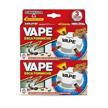 Insetticida Vape Antiformiche - 2 Confezioni da 2 Esche Per Uso In Spazi Interni e Esterni