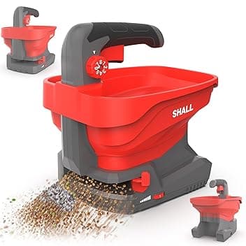 Shall Seminatrice Universale a Batteria Ricaricabile, spandiconcime Elettrico da 7,2 V, Adatto per la salatura Stradale, la rimozione della Neve e la Semina, Batteria e caricabatteria Inclusi