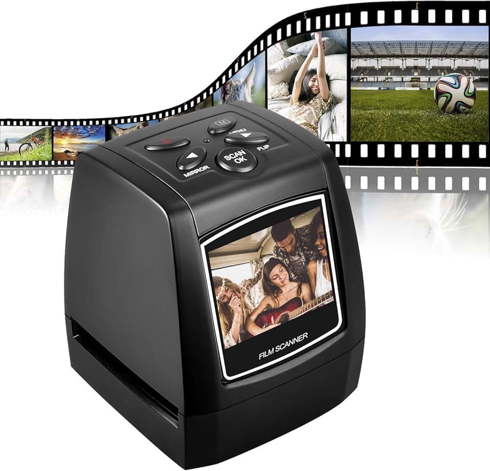 DIGITNOW! 5MP/10MP 2.4''LCD Film Scanner , 35mm Diapositive / Negativi Scanner Convertitore, Foto Salva su Scheda SD Direttamente