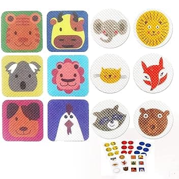 Repellente Zanzare Bambini,Adesivi per Zanzare RepellenteCerotti Repellenti per Zanzare,Anti zanzare Patches cerotti autoadesivi naturale repellente per bambini,multicolore- 60pz