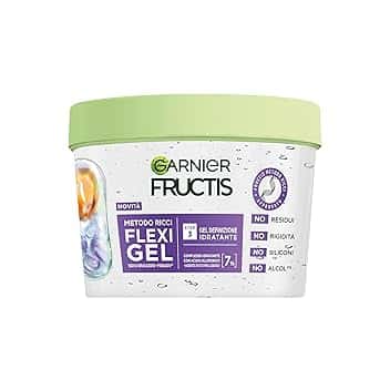 Garnier Fructis Metodo Ricci Flexi Gel, Per Onde, Boccoli e Ricci, Idratazione e Definizione, Senza Residui Sui Capelli, Con Acido Ialuronico e Agente di Styling Liquido, 370 ml