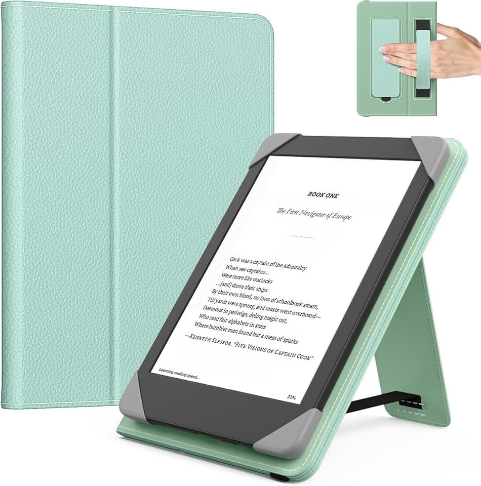MoKo Custodia per 6 Pollici Kindle eReader da Tablet, Verde Matcha