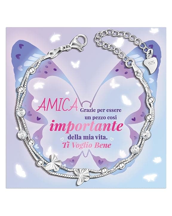 Cheerslife Braccialetti per Bambini Bracciale a Farfalla Bracciali Bambina Amicizia Gioielli Bambina per Gadget Compleanno Regalo Figlia Nipote Sorella Ragazza
