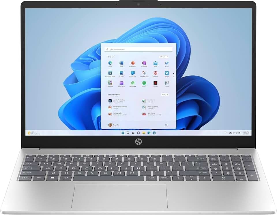 HP Laptop 15-fd1001slx, Notebook, Intel Core 5 120U, 16 GB RAM, 512 GB, Grafica integrata, Display 15,6" FHD Antiriflesso 250 nits, Laptop, Windows 11, Portatile, Argento