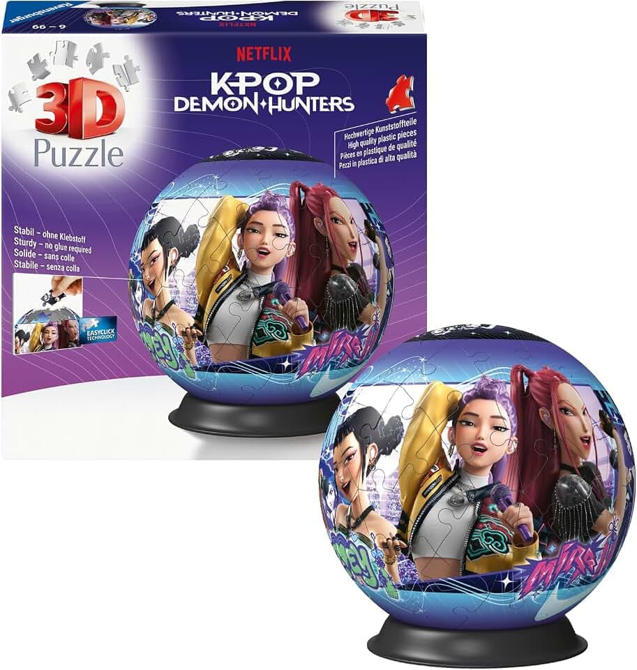 Ravensburger - Puzzle 3D K-Pop Demon Hunters, 73 Pezzi, Bambini 6+ Anni