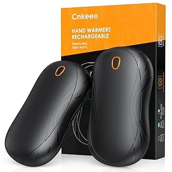 2-Pack Scaldamani Elettrico Riutilizzabile, Cnkeeo Scaldamani Ricaricabile, 3 Livelli di Temperatura, Riscaldamento duraturo, Scaldamani Portatile Piccolo, Unisex Indoor Outdoor, Regalo Invernale
