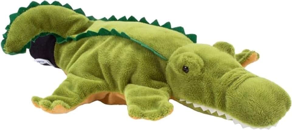 Beleduc - Marionetta Coccodrillo a Guanto per Bambini dai 3 Anni in su - Peluche da Mano Gioco di Ruolo e narrazione