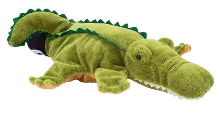 Beleduc - Marionetta Coccodrillo a Guanto per Bambini dai 3 Anni in su - Peluche da Mano Gioco di Ruolo e narrazione