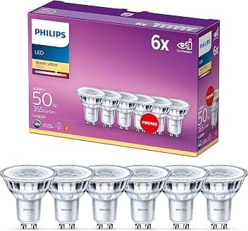 Philips LED Faretto con attacco GU10, Confezione da 6