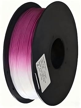 Filamento in PLA che cambia colore UV per stampante 3D, 1,75 mm, 200 g, filamento di stampa ad alta velocità, per stelle sensoriali e fidget star, precisione dimensionale 0,03 mm da bianco a rosso