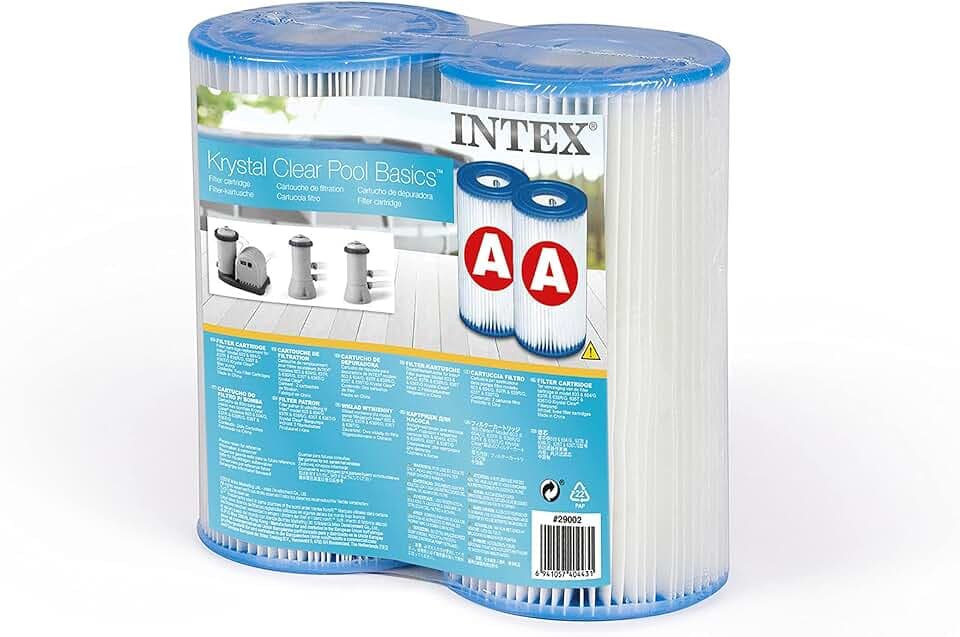 Intex 29002 - Cartuccia Modello A, 2 Pezzi, Dacron, Bianco