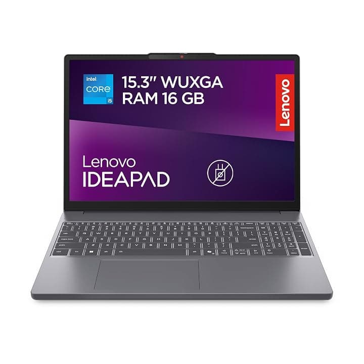 Lenovo IdeaPad Slim 3 Notebook 15" IPS (1920x1200) Intel Core i5-13420H, 16GB RAM DDR5, 512GB SSD, WiFi 6, Windows 11 Home, Laptop Sottile per Lavoro, Studio e Multitasking - Caricatore non incluso