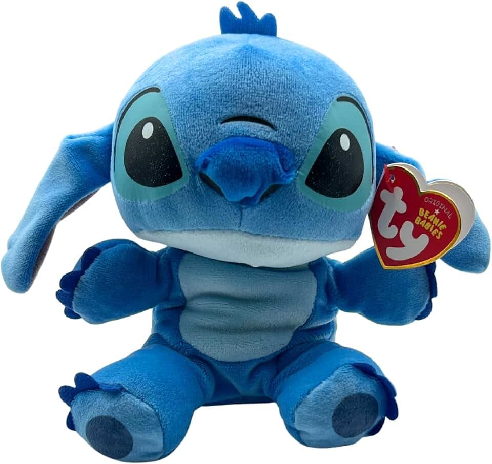 TY - Collezione Lilo & Stitch, Stitch, Morbido Peluche da Collezionare, Idea Regalo per Grandi e Piccini - 20 cm - T44010