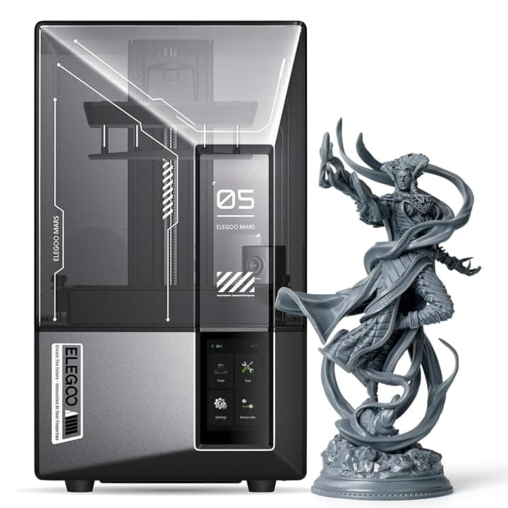 ELEGOO Mars 5 Ultra 9K Stampante 3D Resina,150 mm/h di Stampa ad Alta Velocità, Livellamento Automatico Intelligente, Rilevamento Intelligente, Trasferimento WiFi, 153,36 x 77,76 x 165 mm³