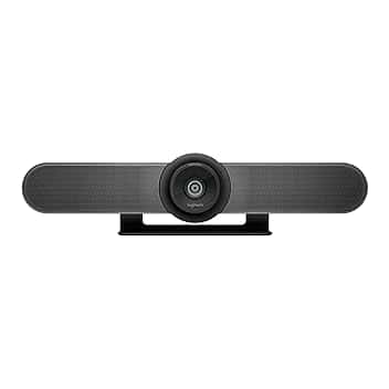 Logitech MeetUp Sistema di Videoconferenza, Ultra HD 4K/1080p/720p, 3 Microfoni/Altoparlanti Regolabili, Ampio Angolo di Visione di 120°, Compatibile con PC/Mac/Portatile/Macbook/Tablet - Nero, 4K