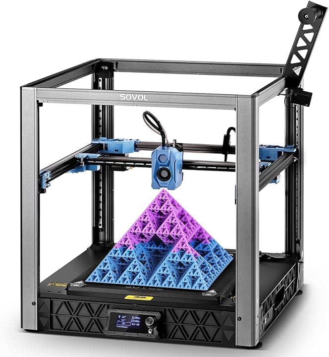 Sovol SV08 Core XY - Voron 2.4 Open Source Stampante 3D con fotocamera, 700 mm/s stampa ad alta velocità, 4 motori a Z indipendenti, controllo remoto, dimensioni di stampa 350 x 350 x 345 mm