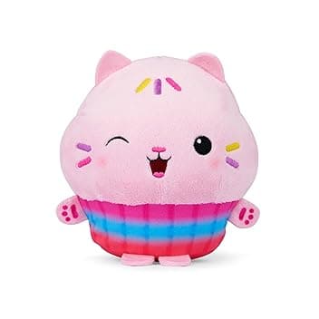 Schmidt Spiele 42800 Gabby's Dollhouse, Cakey-Expression, Pink Cakey, 17,5 cm Plüschfigur - Amazon Exklusive