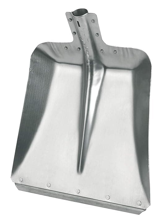 Pala in alluminio Kerbl misura 9 (Larghezza 36 cm, Pala da giardino / Pala da fienile, Alluminio, con bordo in acciaio zincato, Pala da neve, senza manico) 2967