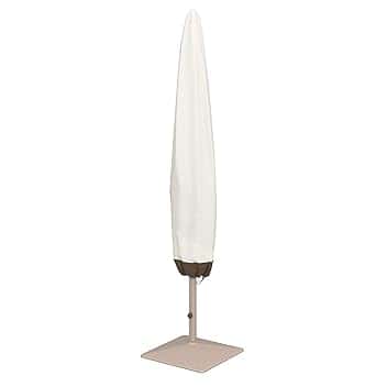 Amazon Basics Copertura per ombrellone, Beige/Marrone Chiaro, 17.8 x 58.4 x 193 cm