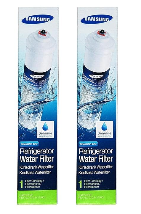 Samsung HAFEX/EXP 2 x Filtri Acqua Aqua Pure Plus Ricambi Esterni per Frigorifero, Bianco