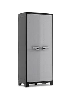 Keter Armadio Alto Titan con Ripiani Regolabili, da interno ed esterno, 80 x 44 x 182 cm