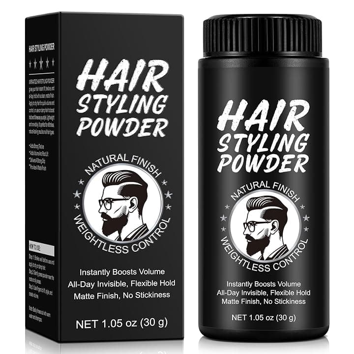 Cera in polvere per capelli uomo, Polvere Volumizzante Capelli, Superfici opache, 24 ore per mantenere tutto il giorno, Aumentare il volume e la consistenza, Leggerezza, Non appiccicoso, Non lucido