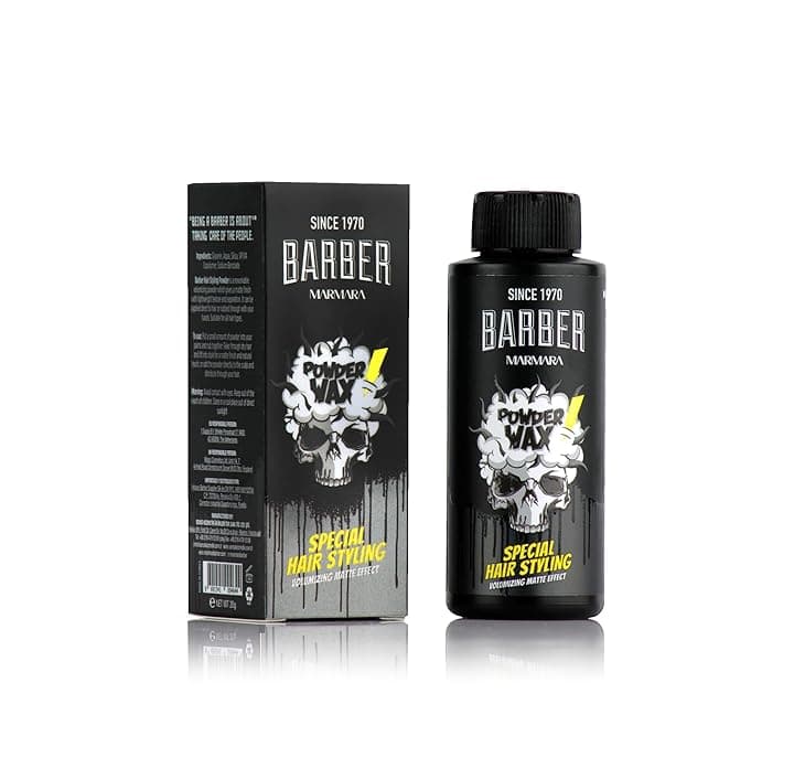 barber marmara Polvere Capelli Uomo 20gr / con effetto opaco per donna e uomo / Cipria Styling Aspetto Opaco / acconciatura / Cipria Modellante Styling
